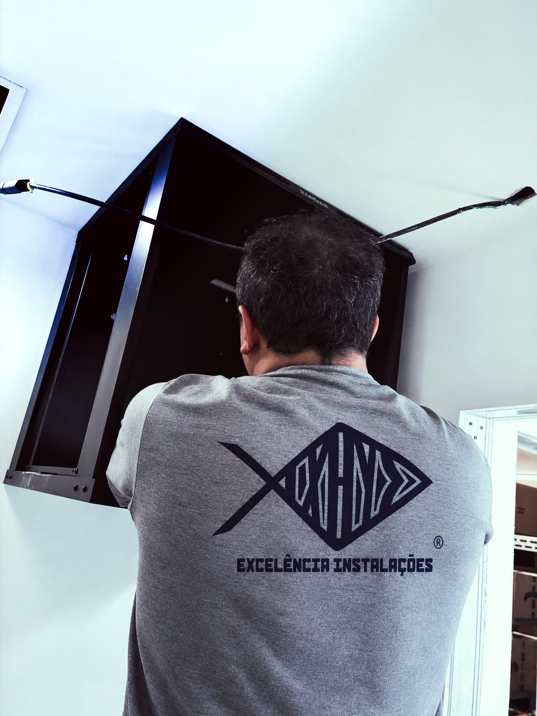 Montagem de rack de servidores